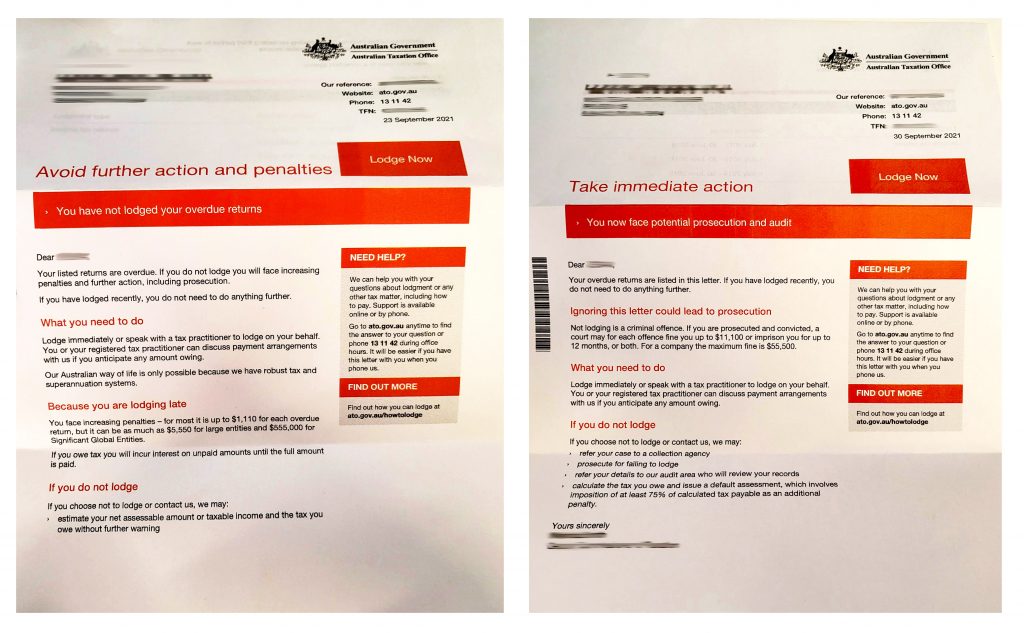 Tax Debt ATO Letters